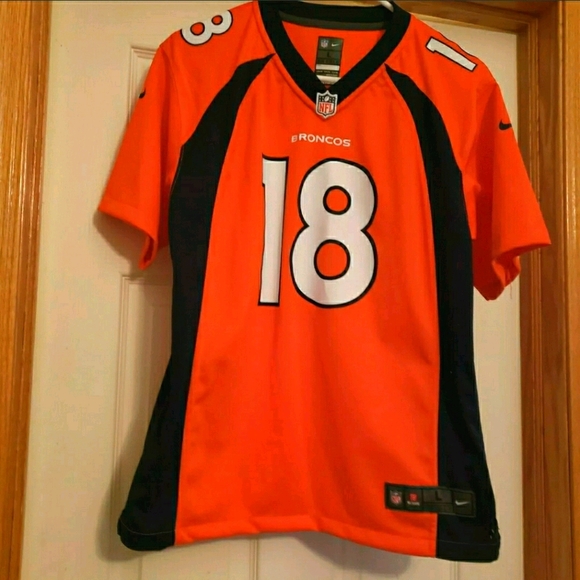 🔥Denver Broncos Peyton Manning #18 NFL Nike 🏈 - Picture 1 of 11